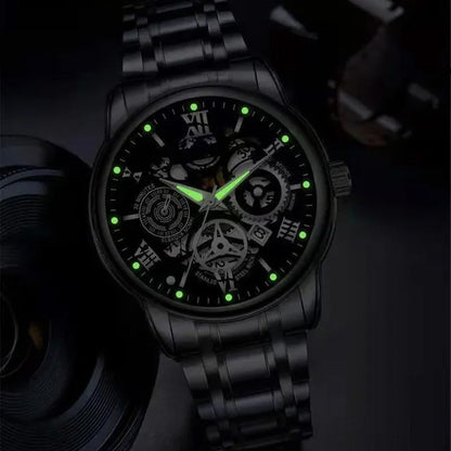 ⌚ 49% OFF NOW! 🔥 Men's Roman Skeleton Mechanical Watch - Waterproof & Automatic, Stylish Statement for Any Occasion ✨