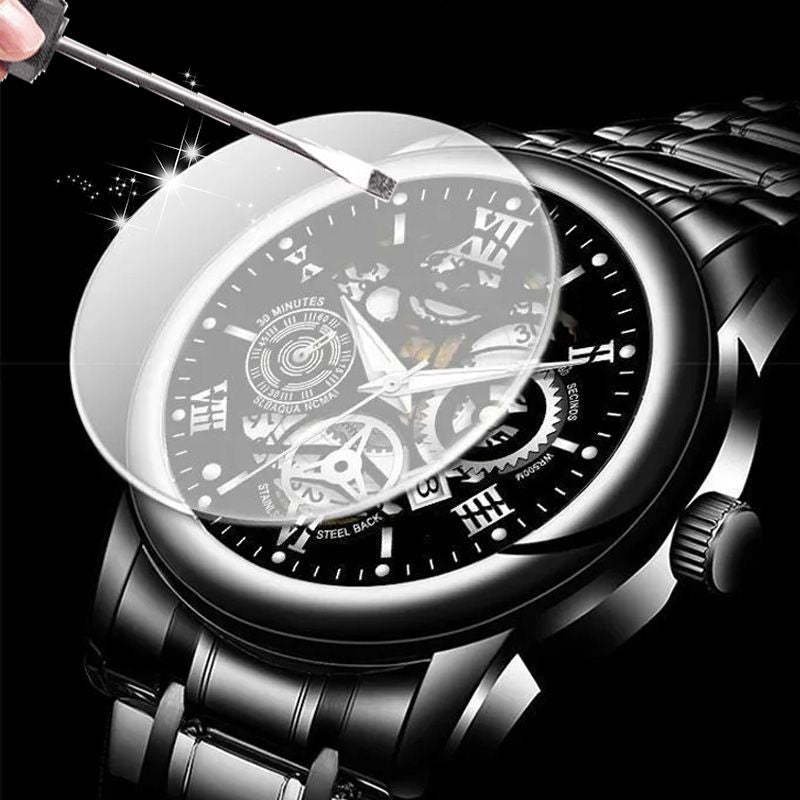 ⌚ 49% OFF NOW! 🔥 Men's Roman Skeleton Mechanical Watch - Waterproof & Automatic, Stylish Statement for Any Occasion ✨