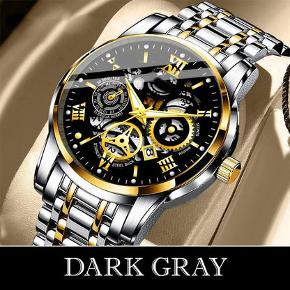 ⌚ 49% OFF NOW! 🔥 Men's Roman Skeleton Mechanical Watch - Waterproof & Automatic, Stylish Statement for Any Occasion ✨