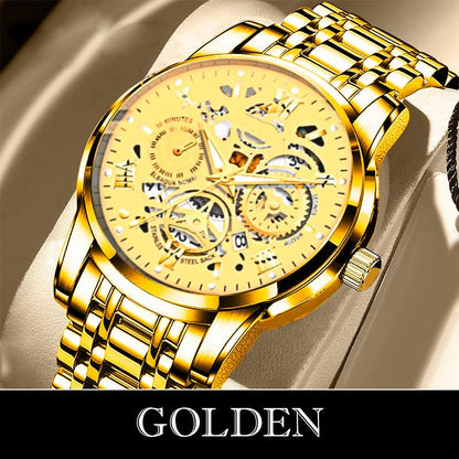 ⌚ 49% OFF NOW! 🔥 Men's Roman Skeleton Mechanical Watch - Waterproof & Automatic, Stylish Statement for Any Occasion ✨