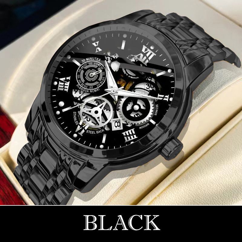 ⌚ 49% OFF NOW! 🔥 Men's Roman Skeleton Mechanical Watch - Waterproof & Automatic, Stylish Statement for Any Occasion ✨