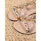 Women's Boho PU Leather Flat Sandals