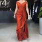 Women’s Elegant V Neck Backless Split Long Dress