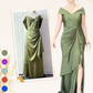 Women’s Elegant V Neck Backless Split Long Dress