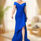 Women’s Elegant V Neck Backless Split Long Dress