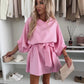 Women's Fashionable Loose Dolman Sleeve Dress