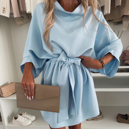 Women's Fashionable Loose Dolman Sleeve Dress