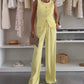 🌸Summer Hot Sale 49%OFF🌸Women's Sleeveless Top and Full-Length Pants Set