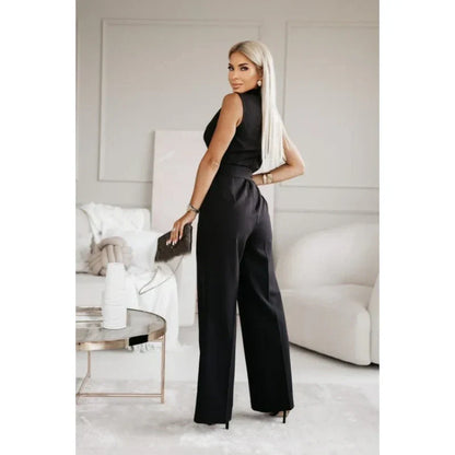 ☀️Women's Sleeveless V-Neck Solid Jumpsuit🕊️