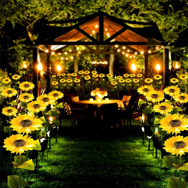 🌻49% OFF FLASH SALE ! Sunflower Solar Lights – Glowing Decor for Garden ✨🌿【Hurry Up】