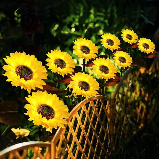 🌻49% OFF FLASH SALE ! Sunflower Solar Lights – Glowing Decor for Garden ✨🌿【Hurry Up】