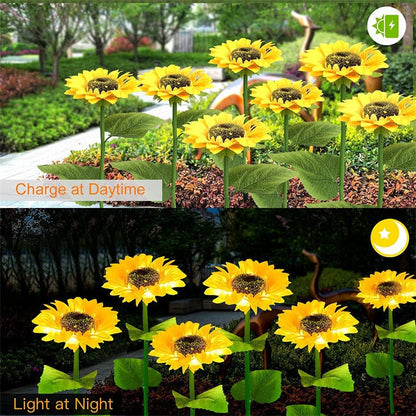 🌻49% OFF FLASH SALE ! Sunflower Solar Lights – Glowing Decor for Garden ✨🌿【Hurry Up】