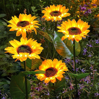 🌻49% OFF FLASH SALE ! Sunflower Solar Lights – Glowing Decor for Garden ✨🌿【Hurry Up】