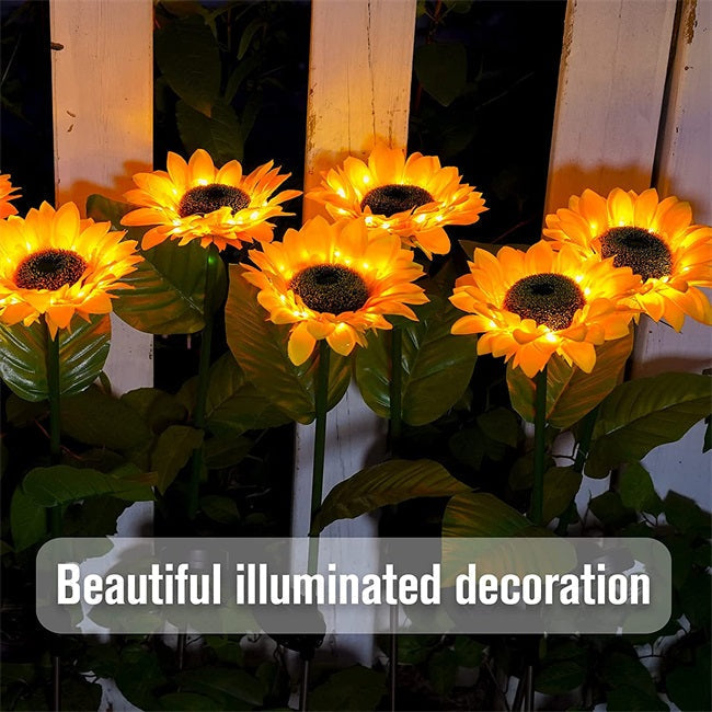 🌻49% OFF FLASH SALE ! Sunflower Solar Lights – Glowing Decor for Garden ✨🌿【Hurry Up】