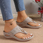 Women’s Slip-On Wedge Thong Sandals