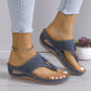 Women’s Slip-On Wedge Thong Sandals