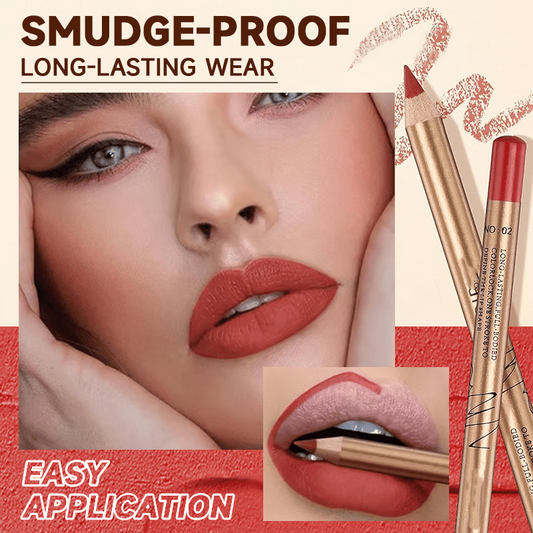 12-Color Smudge-Proof Lip Liner Pencil Set