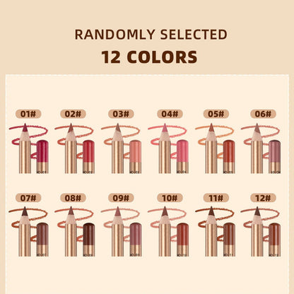 12-Color Smudge-Proof Lip Liner Pencil Set