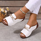 Women’s Fashion Slide Sandals with Chain Detail
