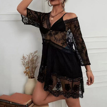 Woman’s Sexy V-Neck Loose bikini Cover-up