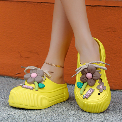 💖2026 HOT SALE 49% OFF🌈Women’s Breathable Slippers with Flower Decoration🌴