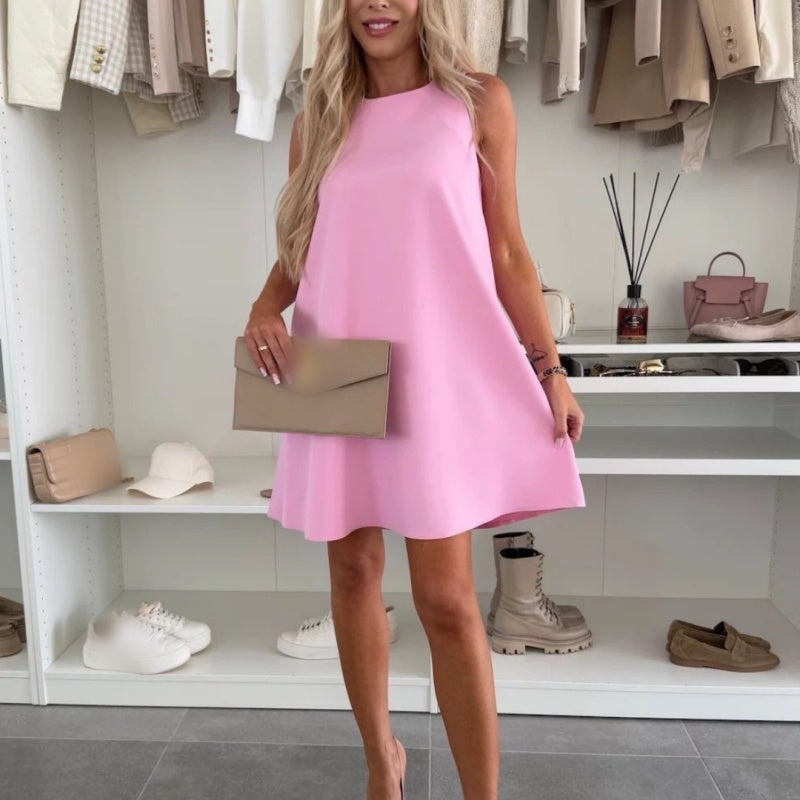 Women's Casual Sleeveless A-Line Dress
