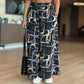 Buy 2 get free shipping and save 15% Printed wide-leg pants (with pockets)
