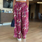 Buy 2 get free shipping and save 15% Printed wide-leg pants (with pockets)