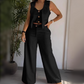 Women's Trendy Sleeveless Top & Wide-Leg Pants Two-Piece Set