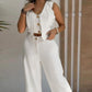Women's Trendy Sleeveless Top & Wide-Leg Pants Two-Piece Set