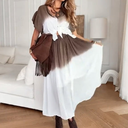 Ruffle Sleeve Crop Top Skirt 2-Piece Set