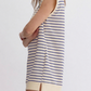 🎉Last Day Promotion 50% OFF💃Casual Knit Striped Dress with Zipper Neckline & Cap Sleeves
