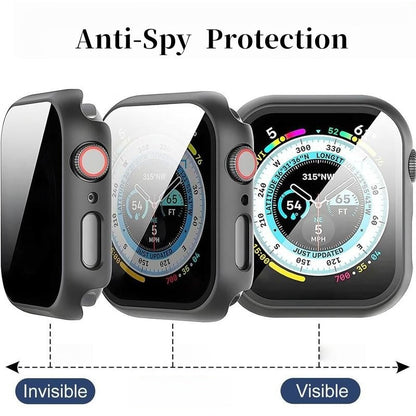 Anti-Spy Tempered Glass Case for Apple Watch