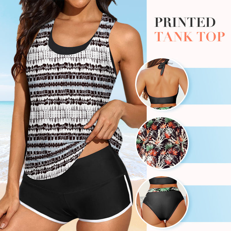 🔥LAST DAY SALE 49% OFF!!🎁Women's Comfortable Printed Bikini 3-Piece Set