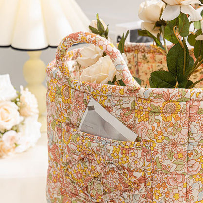 ✨2026 Hot Sale 49%OFF⌛Portable Floral Fabric Storage Basket