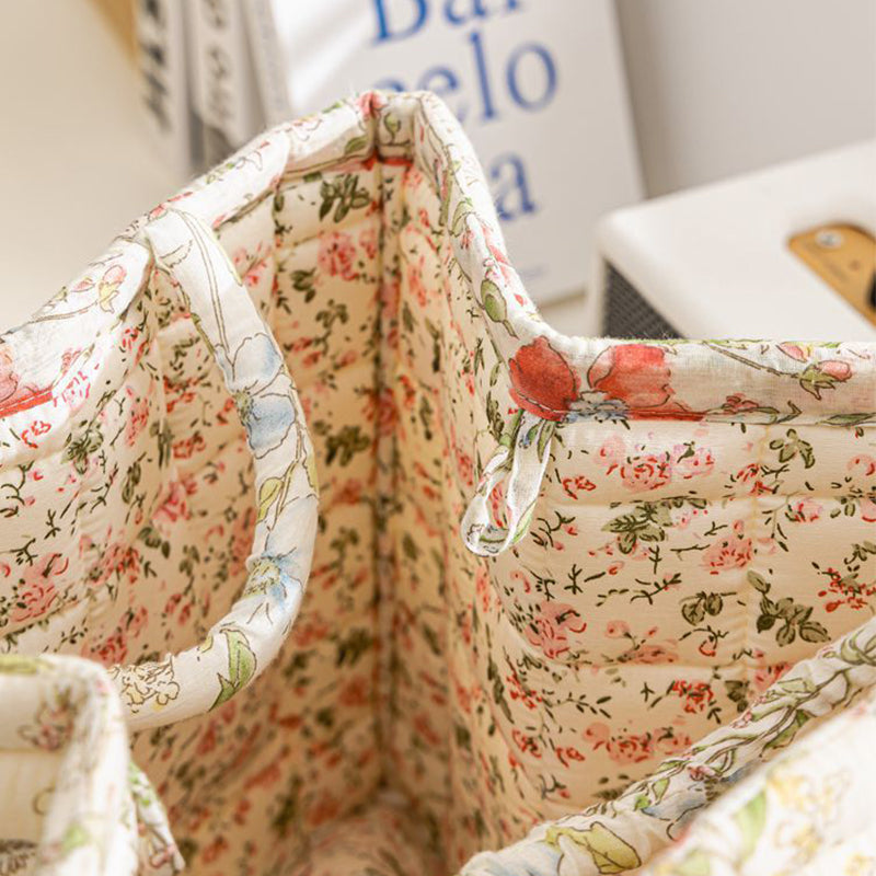 ✨2026 Hot Sale 49%OFF⌛Portable Floral Fabric Storage Basket
