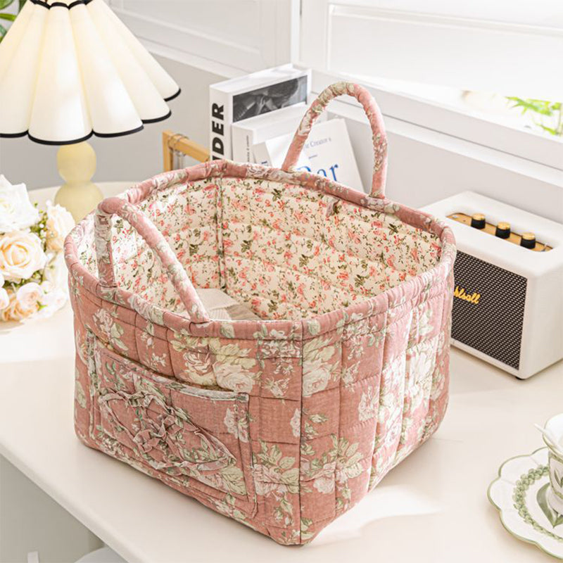 ✨2026 Hot Sale 49%OFF⌛Portable Floral Fabric Storage Basket