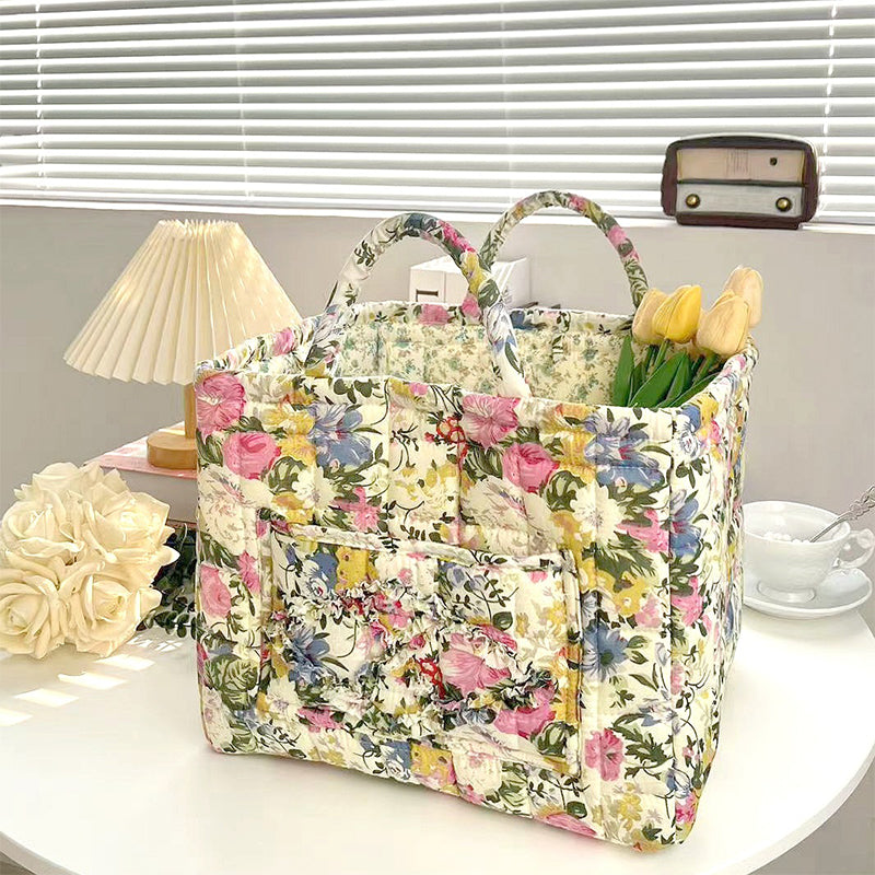✨2026 Hot Sale 49%OFF⌛Portable Floral Fabric Storage Basket