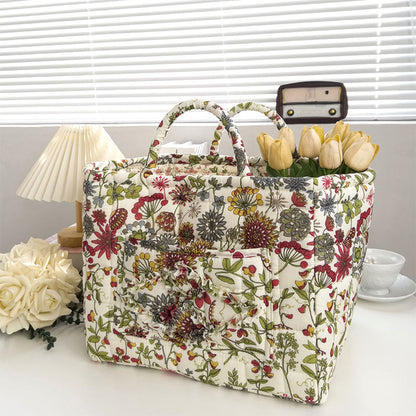 ✨2026 Hot Sale 49%OFF⌛Portable Floral Fabric Storage Basket