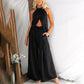 Casual Halter Top & Wide Leg Pants 2-Piece Set for Women