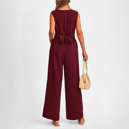 🌸New Arrival 50%OFF💖 Women’s V-Neck Wide-Leg Jumpsuit