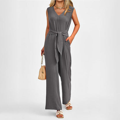 🌸New Arrival 50%OFF💖 Women’s V-Neck Wide-Leg Jumpsuit