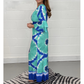 Tie-Dye Printed Wide Leg Jumpsuit