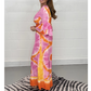 Tie-Dye Printed Wide Leg Jumpsuit