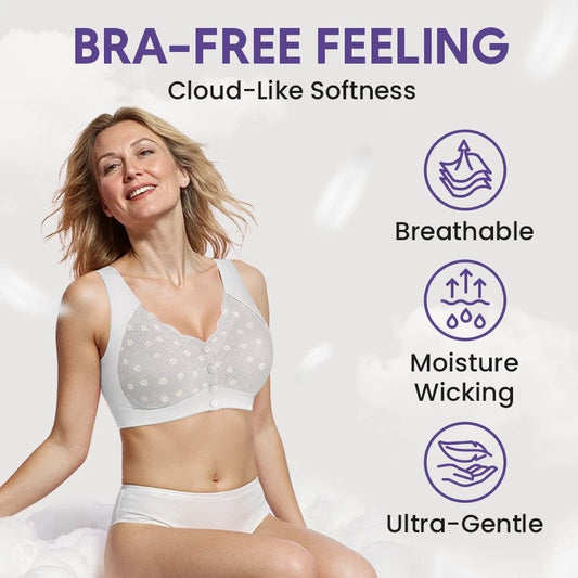 Comfortable Front-Closure & Wire-Free Bra for Women