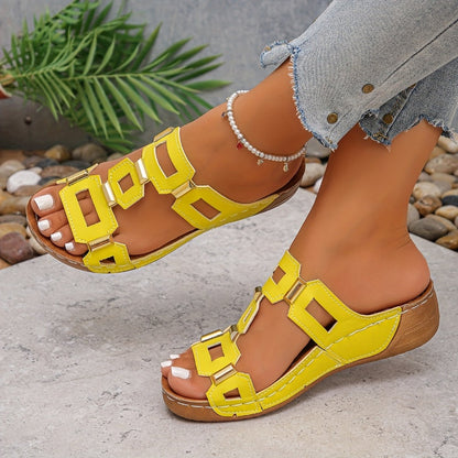 Women's Summer Cut-out & Open-Toe Platform Beach Sandals