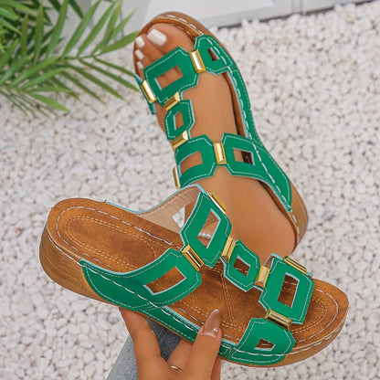 Women's Summer Cut-out & Open-Toe Platform Beach Sandals