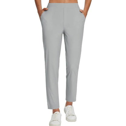 ⏰Limited Time Sale-49% OFF🔥Women's High-Waisted Elastic Pants with Zipper Pockets