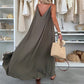 Women’s Spaghetti Strap Maxi Dress with Waist Tie