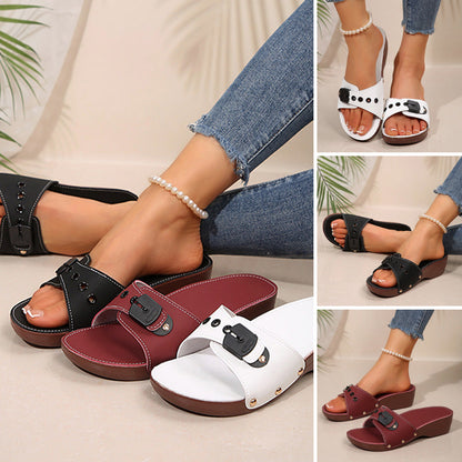 Women's Non-Slip Sloped Heel Comfort Slippers